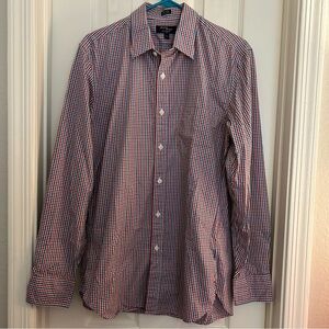 Thompson Shirtings by J. Crew - Plaid Button Down 100% Cotton Shirt- Size Medium